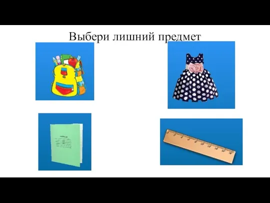 Выбери лишний предмет