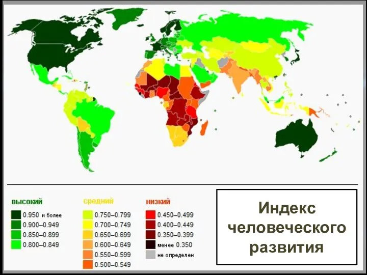 ВВП на душу населения. Продолжительность жизни. Уровень образования. Индекс человеческого развития (ИЧР) Индекс человеческого развития