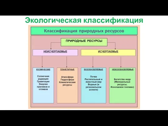 Экологическая классификация