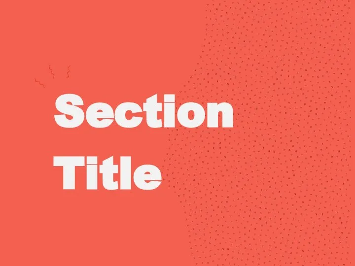Section Title