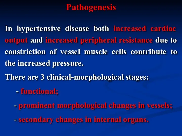 In hypertensive disease both increased cardiac output and increased peripheral resistance