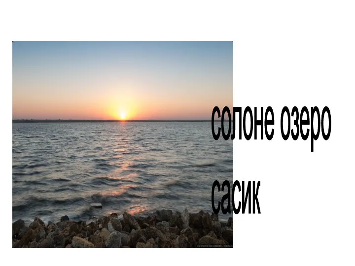 солоне озеро сасик