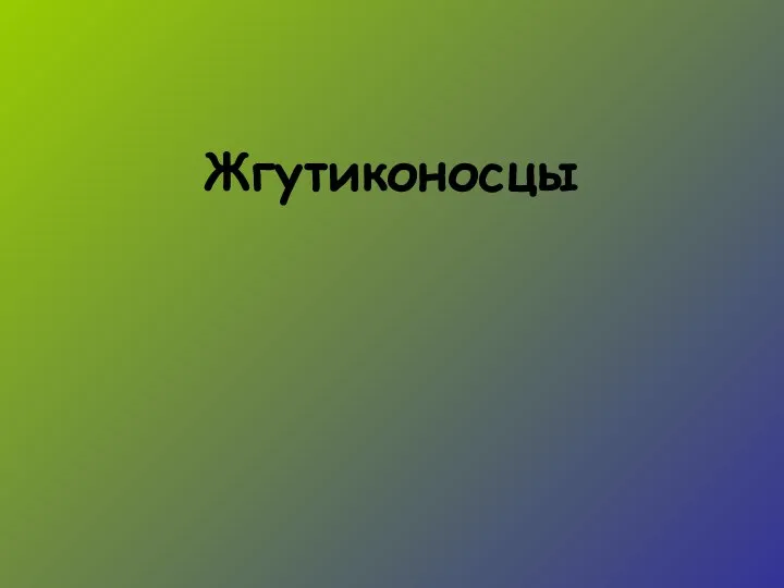 Жгутиконосцы