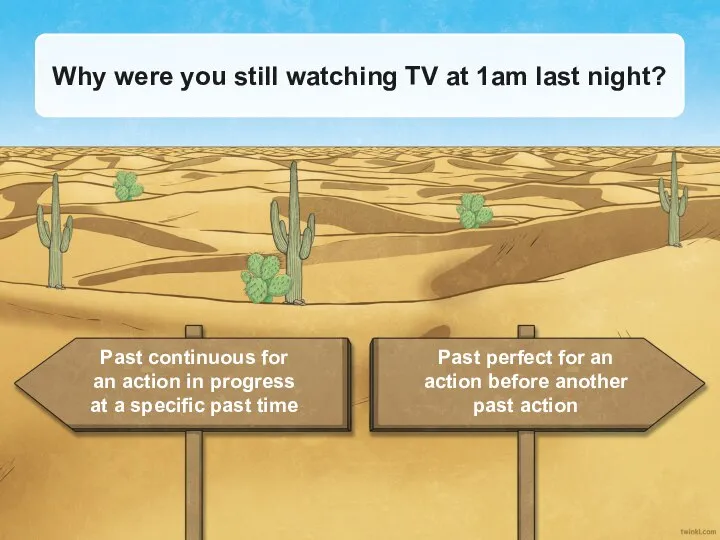 Why were you still watching TV at 1am last night? Past