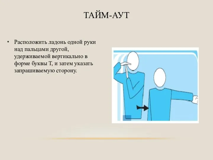 Расположить ладонь одной руки над пальцами другой, удерживаемой вертикально в форме