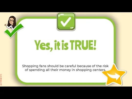 Shopping fans should be careful because of the risk of spending