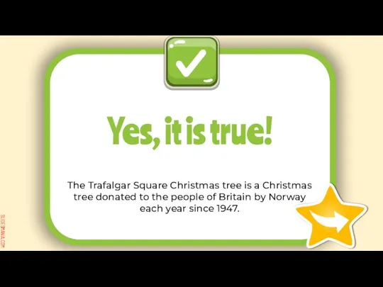 The Trafalgar Square Christmas tree is a Christmas tree donated to