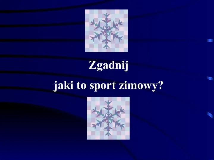 Zgadnij jaki to sport zimowy?