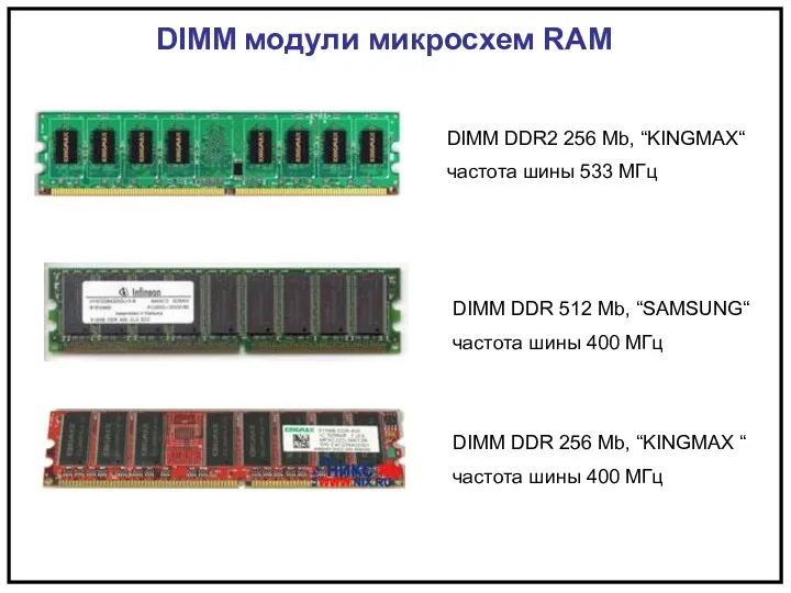 DIMM DDR2 256 Mb, “KINGMAX“ частота шины 533 МГц DIMM DDR