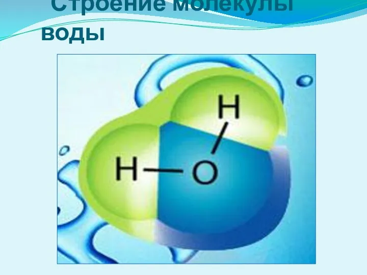 Строение молекулы воды