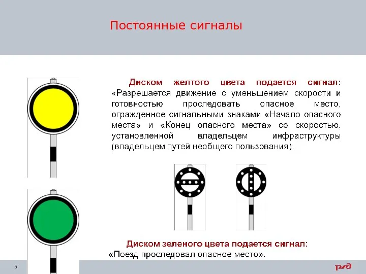 Постоянные сигналы