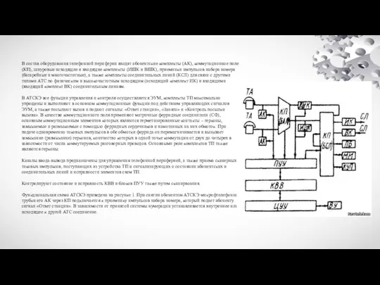 В состав оборудования телефонной периферии входят абонентские комплекты (АК), коммутационное поле