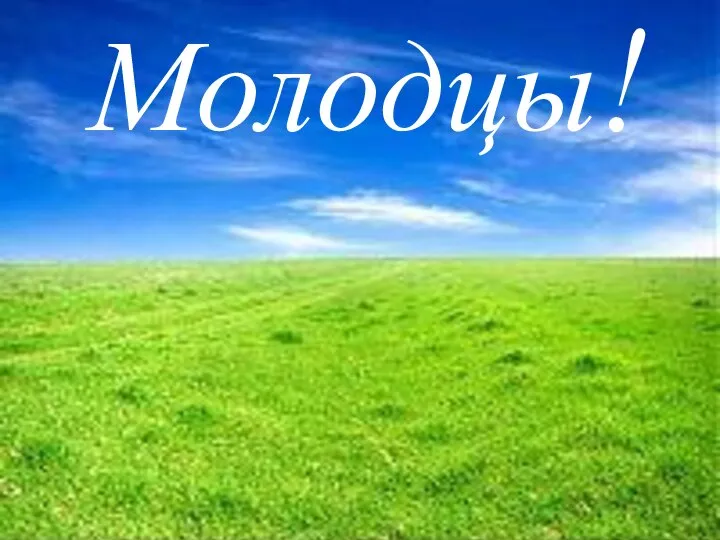 Молодцы!