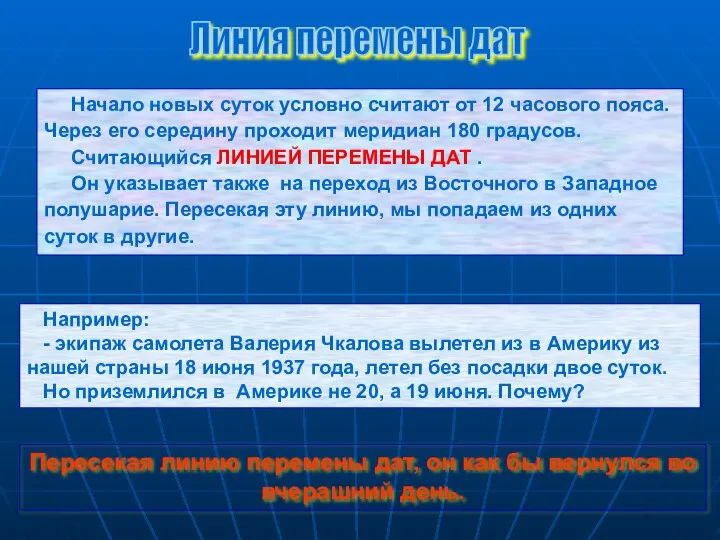 Начало новых суток условно считают от 12 часового пояса. Через его