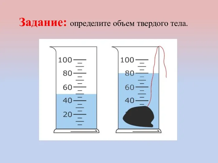 Задание: определите объем твердого тела.