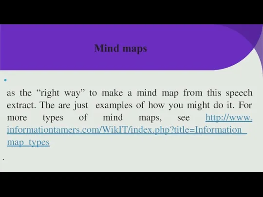 Mind maps as the “right way” to make a mind map