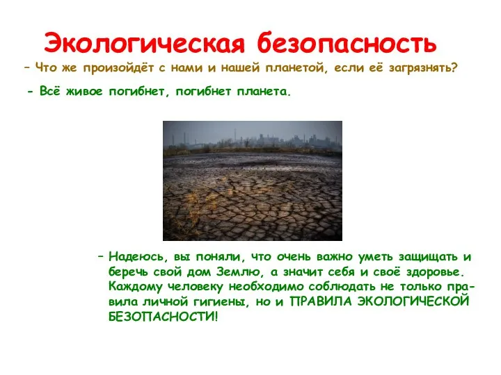 Экологическая безопасность – Что же произойдёт с нами и нашей планетой,