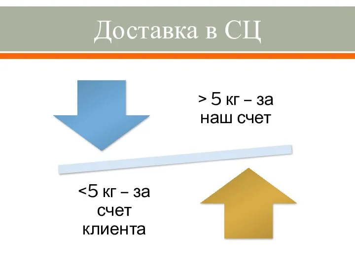 Доставка в СЦ