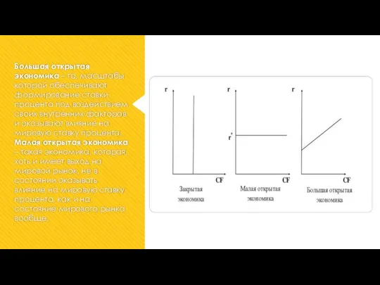 Большая открытая экономика – та, масштабы которой обеспечивают формирование ставки процента