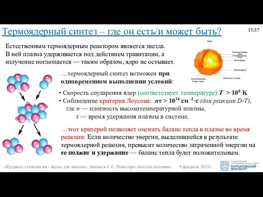 Термоядерный синтез – где он есть/и может быть? …термоядерный синтез возможен