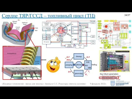 Сердце ТЯР/ГССД – топливный цикл (ТЦ) 34/37 «Ядерные технологии - наука