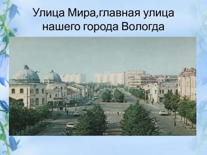 Улица Мира,главная улица нашего города Вологда