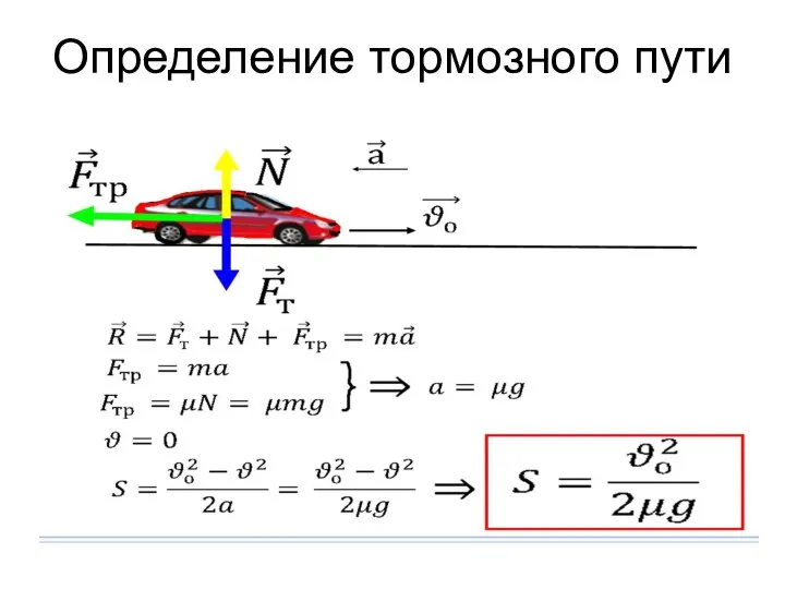 Определение тормозного пути