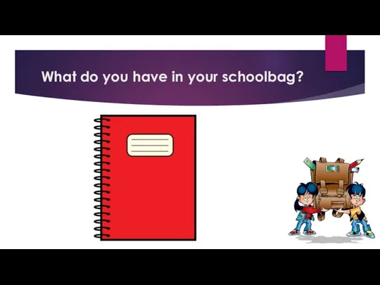 What do you have in your schoolbag?