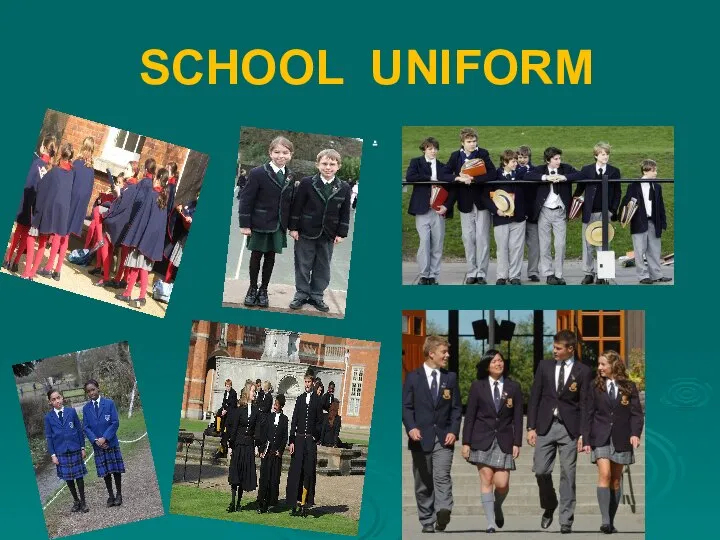 SCHOOL UNIFORM .