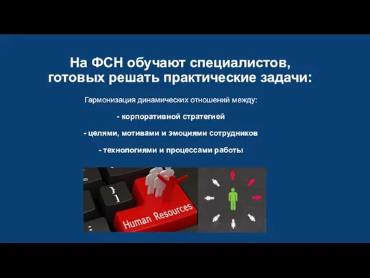 Гармонизация динамических отношений между: - корпоративной стратегией - целями, мотивами и