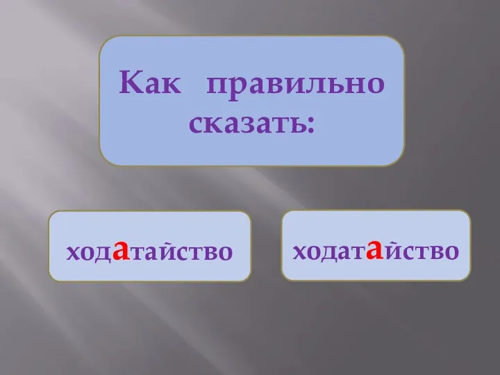 Как правильно сказать: ходатайство ходатайство