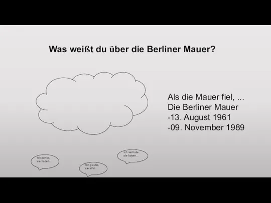 Ich glaube, sie sind... Ich denke, sie haben... Ich vermute, sie