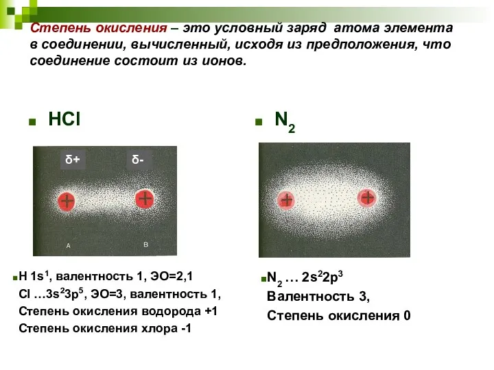 Степень окисления – это условный заряд атома элемента в соединении, вычисленный,