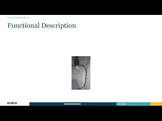 Functional Description Compressor Dehydrator