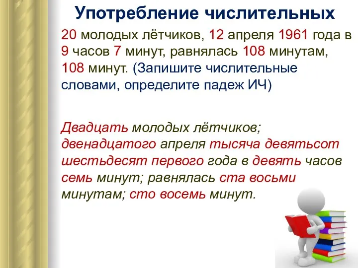 20 молодых лётчиков, 12 апреля 1961 года в 9 часов 7