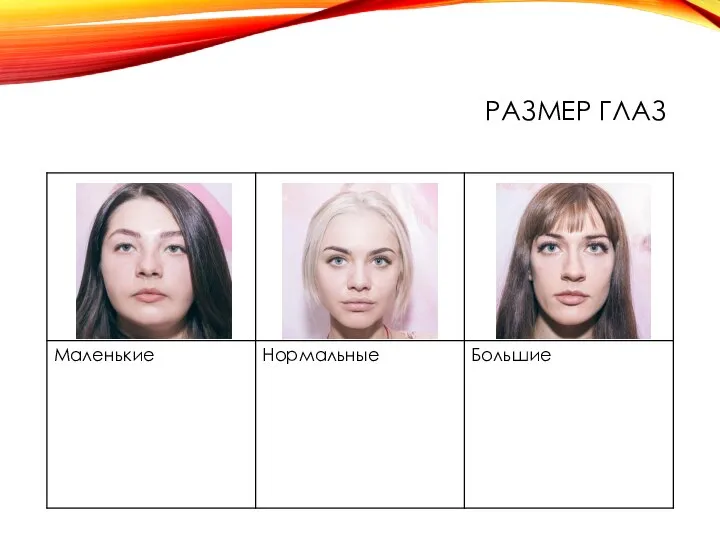 РАЗМЕР ГЛАЗ