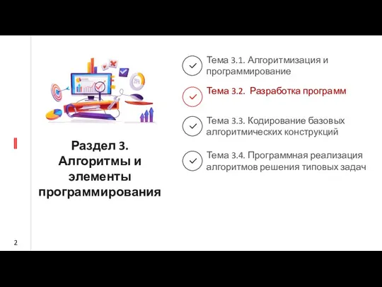 Раздел 3. Алгоритмы и элементы программирования Тема 3.1. Алгоритмизация и программирование