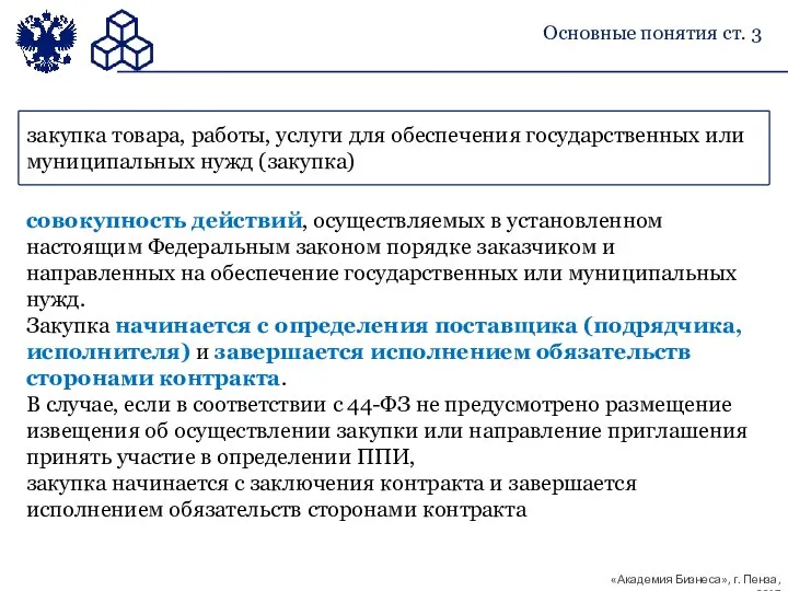 закупка товара, работы, услуги для обеспечения государственных или муниципальных нужд (закупка)