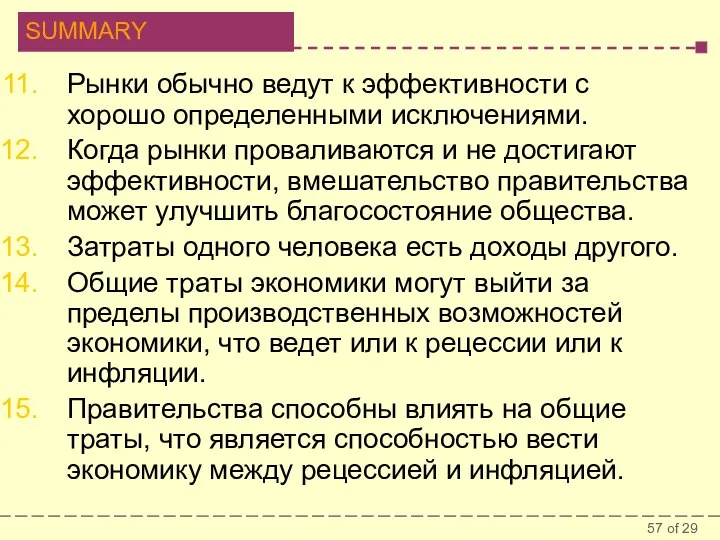 Рынки обычно ведут к эффективности с хорошо определенными исключениями. Когда рынки