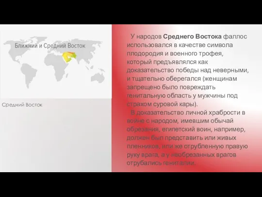 Средний Восток У народов Среднего Востока фаллос использовался в качестве символа