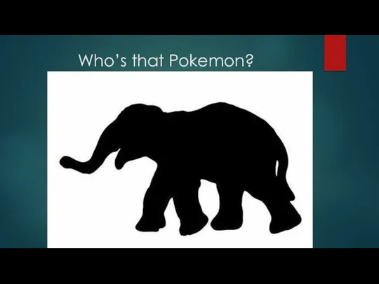 Who’s that Pokemon?