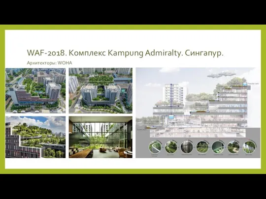 WAF-2018. Комплекс Kampung Admiralty. Сингапур. Архитекторы: WOHA