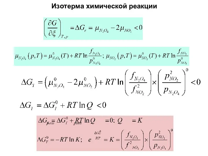 Изотерма химической реакции