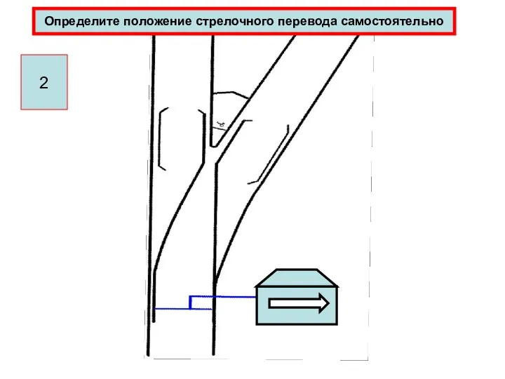 Определите положение стрелочного перевода самостоятельно 2