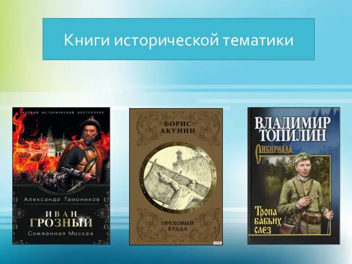 Книги исторической тематики