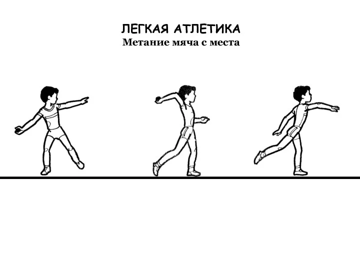 ЛЕГКАЯ АТЛЕТИКА Метание мяча с места