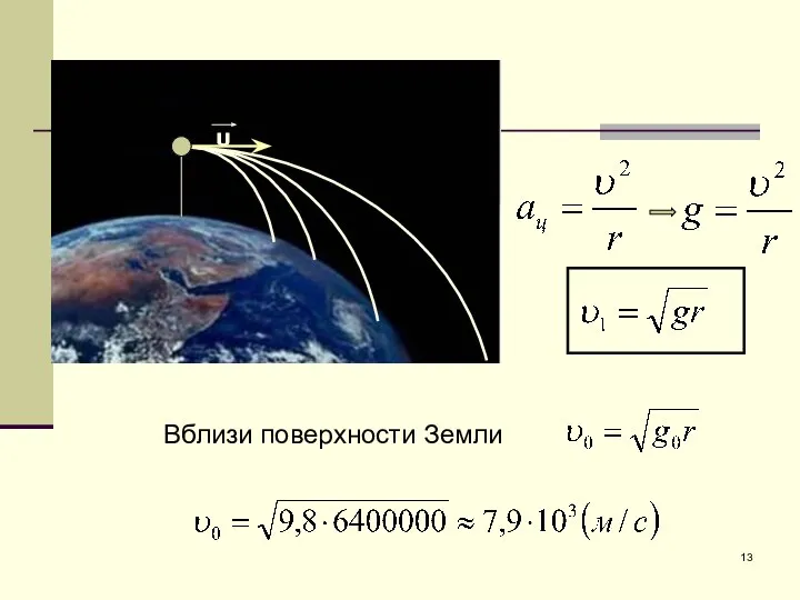 Вблизи поверхности Земли