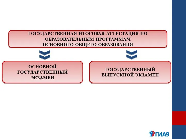 ГОСУДАРСТВЕННАЯ ИТОГОВАЯ АТТЕСТАЦИЯ ПО ОБРАЗОВАТЕЛЬНЫМ ПРОГРАММАМ ОСНОВНОГО ОБЩЕГО ОБРАЗОВАНИЯ ОСНОВНОЙ ГОСУДАРСТВЕННЫЙ ЭКЗАМЕН ГОСУДАРСТВЕННЫЙ ВЫПУСКНОЙ ЭКЗАМЕН