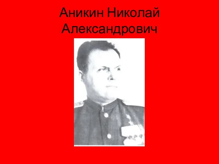 Аникин Николай Александрович