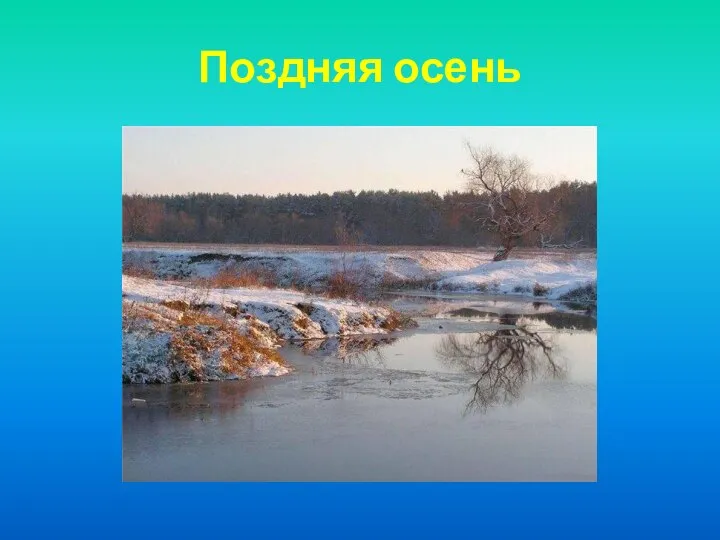 Поздняя осень